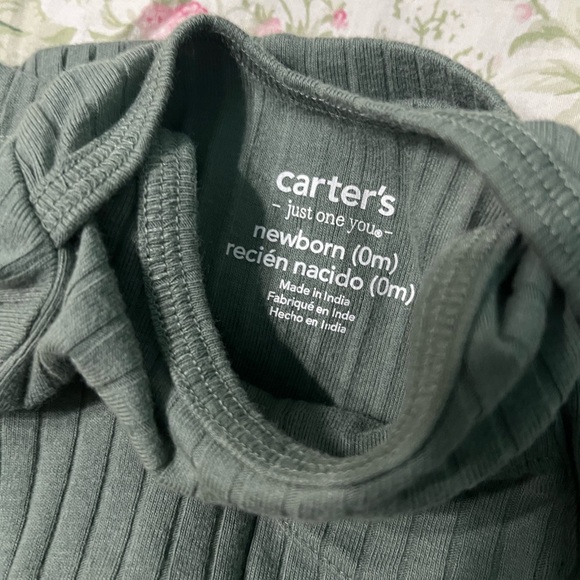 NB Green Ribbed Outfit Set - Picture 3 of 3